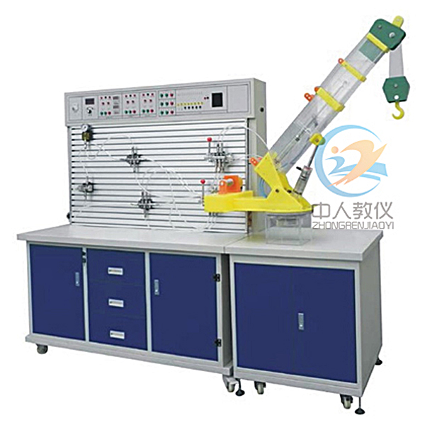 透明吊車液壓模擬實訓(xùn)裝置(圖1) 透明吊車液壓模仿實驗裝置,儲物儲物儲物柜式機床電氣技能實驗臺