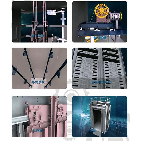 電梯安裝虛擬仿真實訓裝置(圖1) 電梯裝配虛擬擬真實驗裝置,管路串并聯實驗臺